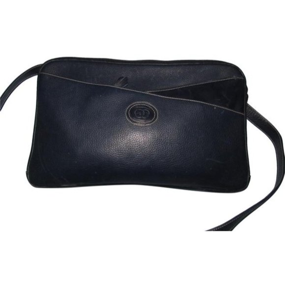 Gucci Vintage Crossbody Shades Of Navy In Smooth And Textured Leather - Picture 1 of 12